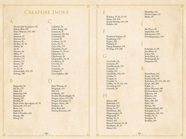 Monsters and Mythical Creatures from around the World