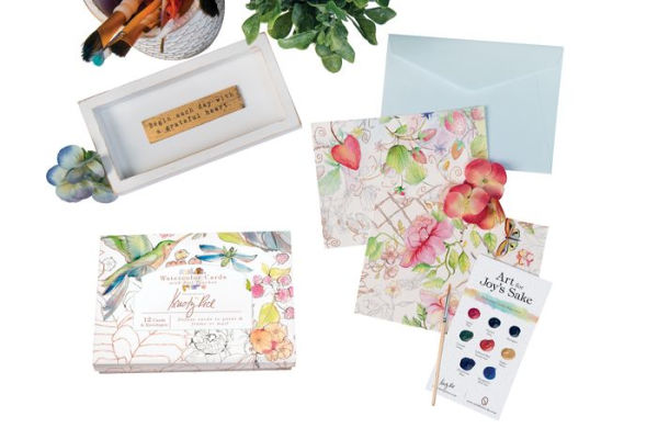 Watercolor Cards with Foil Touches: Illustrations by Kristy Rice