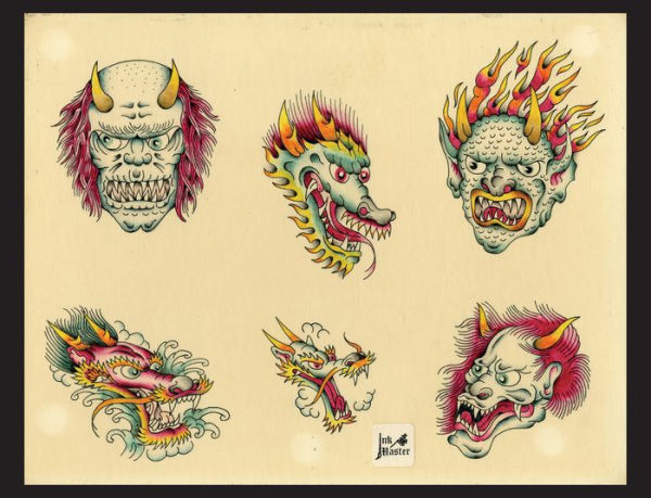 Original Tattoo Flash of John W. Harden: Outlaw Ink Master