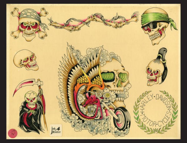 Original Tattoo Flash of John W. Harden: Outlaw Ink Master