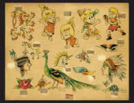 Alternative view 8 of Original Tattoo Flash of John W. Harden: Outlaw Ink Master