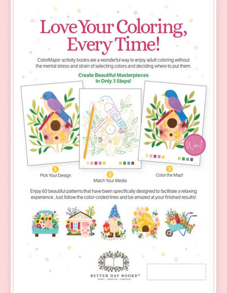 ColorMaps: Garden: Color-Coded Patterns Adult Coloring Book