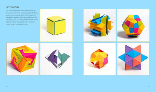 Modular Origami: 18 Colorful and Customizable Folded Paper Sculptures