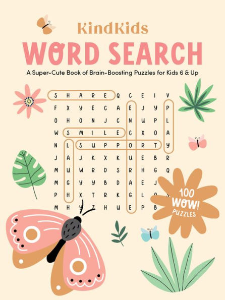 KindKids Word Search: A Super-Cute Book of Brain-Boosting Puzzles for Kids 6 & Up