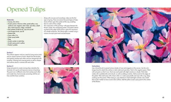 Fabulous Flowers with Acrylics: Paint 22 Blooms from Delphiniums to ...