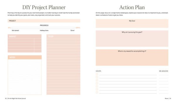 On the Bright Side Sticker Journal: A Guided Journal with Prompts, Tools, and Trackers to Help You Become Your Best Self