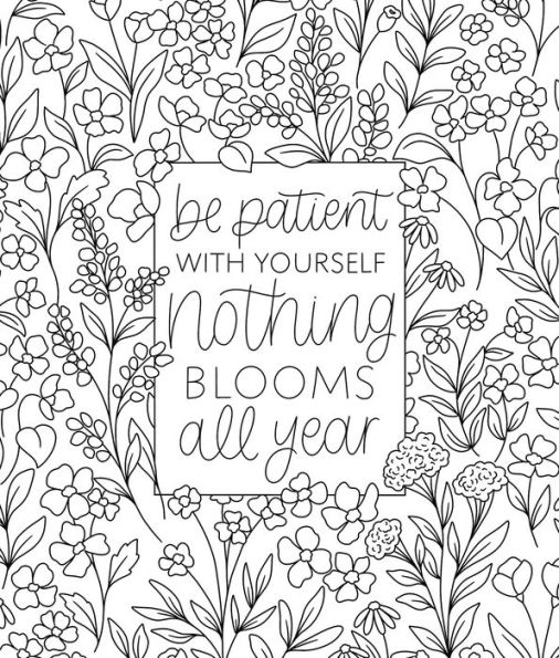 On the Bright Side Coloring Book: Floral Patterns to Help You Relax, Unwind, and Focus on the Good