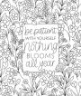 Alternative view 5 of On the Bright Side Coloring Book: Floral Patterns to Help You Relax, Unwind, and Focus on the Good