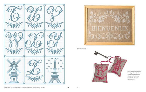 Vintage French Needlework: 300 Authentic Cross-Stitch Patterns-Flowers, Borders, and Alphabets from Antique Textiles