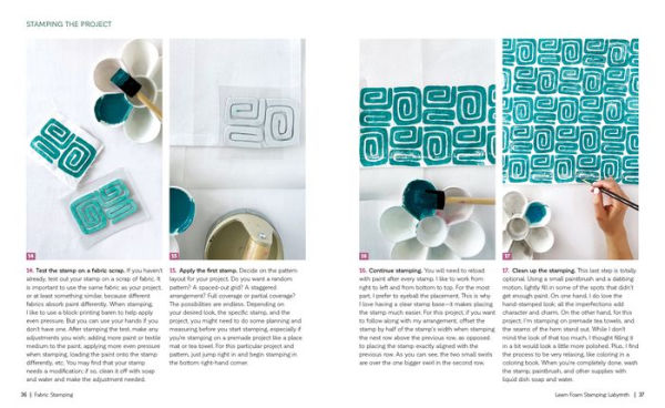 Fabric Stamping: A Simple Guide to Surface Design Using Block Printing and Foam Stamps