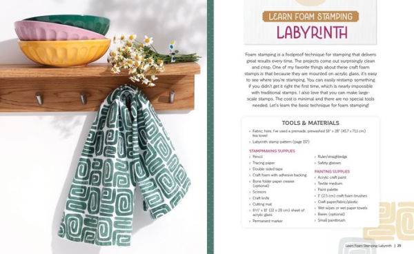 Fabric Stamping: A Simple Guide to Surface Design Using Block Printing and Foam Stamps