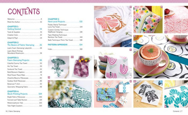 Fabric Stamping: A Simple Guide to Surface Design Using Block Printing and Foam Stamps