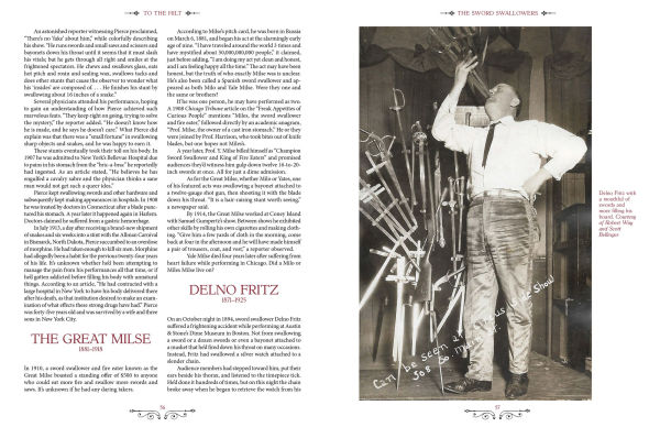 To the Hilt: A Sword Swallower's History of Sword Swallowing