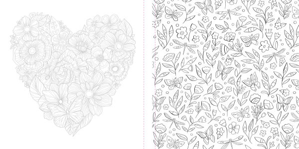 Funky Florals Art Coloring Book: 60 Patterns to Unlock Your Creativity with Colored Pencils, Markers & More