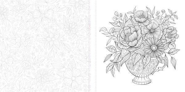 Funky Florals Art Coloring Book: 60 Patterns to Unlock Your Creativity with Colored Pencils, Markers & More