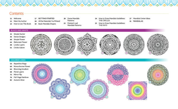 A Bright & Beautiful Guide to Drawing Mandalas: 30 Step-by-Step Tutorials to Unlock the Meditative Magic of Drawing Repeat Patterns