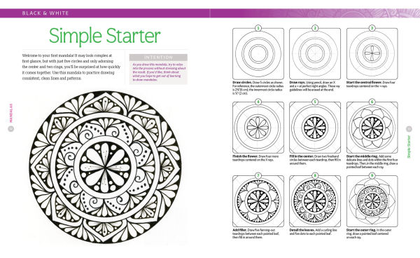 A Bright & Beautiful Guide to Drawing Mandalas: 30 Step-by-Step Tutorials to Unlock the Meditative Magic of Drawing Repeat Patterns