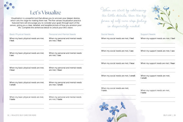 Realistic Self-Care for Moms: A Guided Journal for Taking Care of You While Taking Care of Them