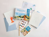 Alternative view 1 of Watercolor the Easy Way Paint-Your-Own Watercolor Cards Coastal: Notecard Paint Kit with Paint and Brush Included