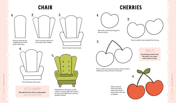 KindKids Let's Draw Cute Stuff: 100 Sweet and Simple Drawing Lessons for Creative Kids