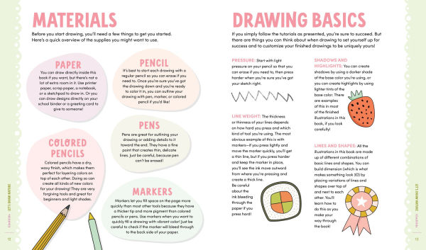 KindKids Let's Draw Cute Stuff: 100 Sweet and Simple Drawing Lessons for Creative Kids