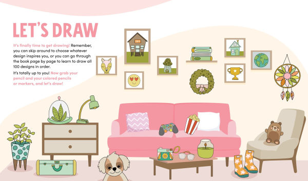 KindKids Let's Draw Cute Stuff: 100 Sweet and Simple Drawing Lessons for Creative Kids