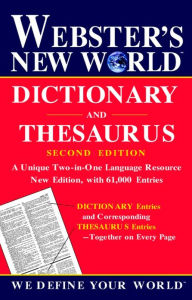 Title: Webster's New World Dictionary and Thesaurus, 2nd Edition, Author: The Editors of the Webster's New World Dictionaries