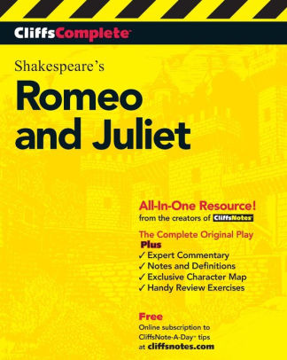 Cliffscomplete Romeo And Juliet By William Shakespeare Paperback Barnes Noble