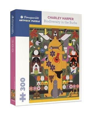 Charley Harper - Biodiversity in the Burbs: 300 Piece Puzzle