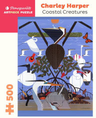 Title: Charley Harper: Coastal Creatures 500-Piece Jigsaw Puzzle