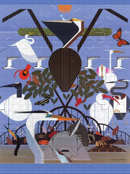 Charley Harper: Coastal Creatures 500-Piece Jigsaw Puzzle