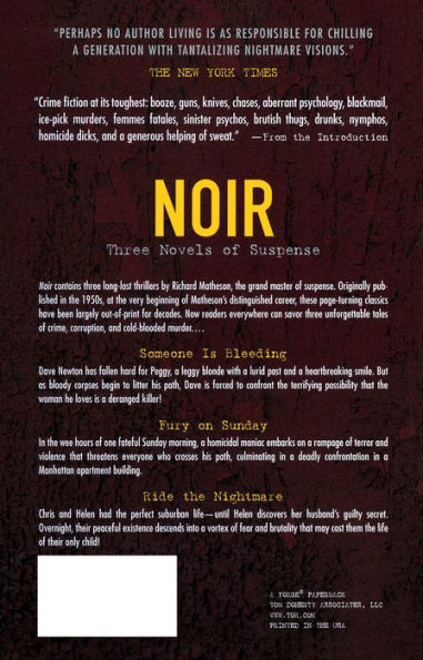 Noir: Three Novels of Suspense