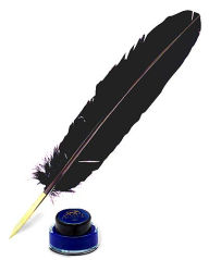 Title: French Quill Feather and Ink Set- Gift Boxed