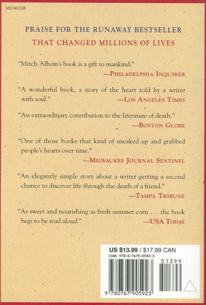 TUESDAYS WITH MORRIE by MITCH ALBOM - Hardcover - from BooksbyDave (SKU:  10862)