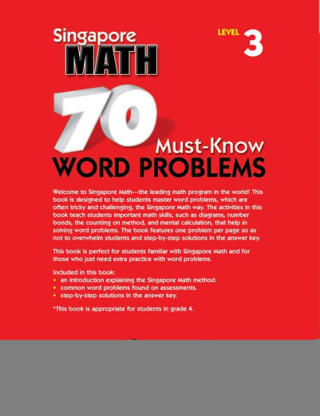 70 Must-Know Word Problems, Grade 4