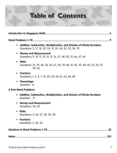 70 Must-Know Word Problems, Grade 6