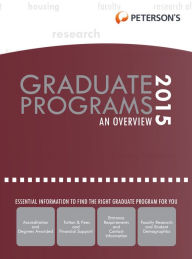 Title: Graduate & Professional Programs: An Overview 2015 (Grad 1), Author: Peterson's