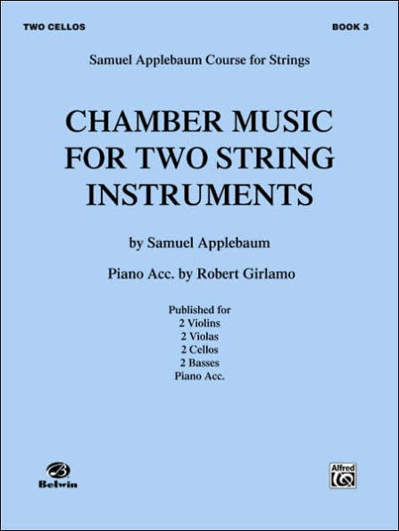 Chamber Music for Two String Instruments, Bk 3: 2 Cellos