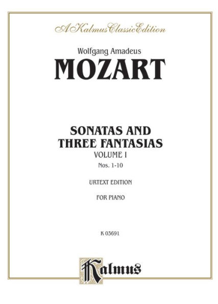 Sonatas and Three Fantasias, Vol 1: Nos.1-10