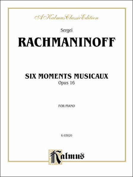 Six Moments Musicaux, Op. 16