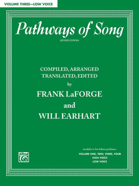 Pathways of Song, Vol 3: Low Voice