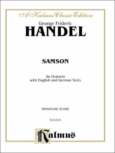 Samson (1743): SATB with SATBB Soli (Orch.) (German, English Language Edition), Miniature Score