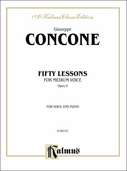 Fifty Lessons, Op. 9: Medium Voice