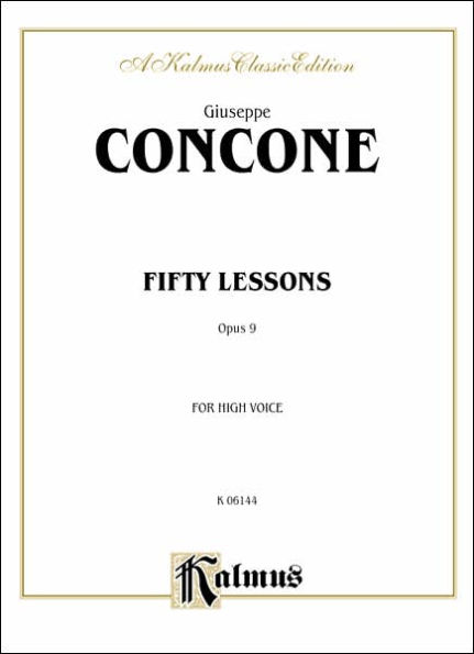 Fifty Lessons, Op. 9: High Voice