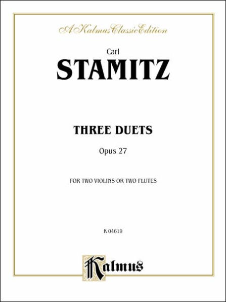 Three Duets, Op. 27: For 2 Flutes