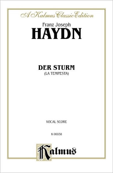 Der Sturm (La Tempesta): SATB (Orch.) (German, English Language Edition), Vocal Score