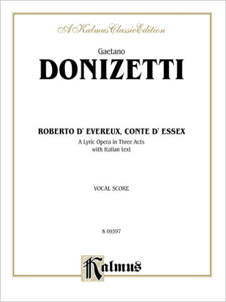 Roberto Devereux: Italian Language Edition, Vocal Score