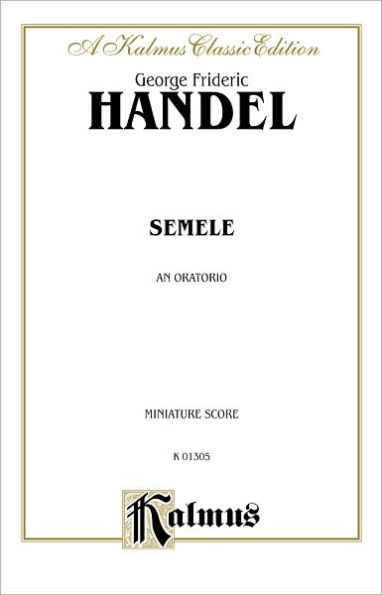 Semele (1744): German, English Language Edition, Comb Bound Miniature Score