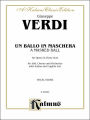 Un Ballo in Maschera: Italian, English Language Edition, Vocal Score