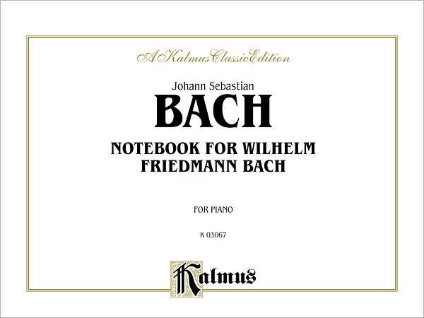 Notebook for Wilhelm Friedemann Bach: Comb Bound Book